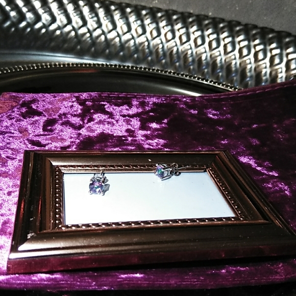 💖NEW FIRE TOPAZ STUD EARRINGS - Picture 5 of 7